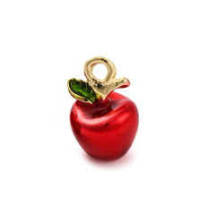 Pendentif pomme émaillé