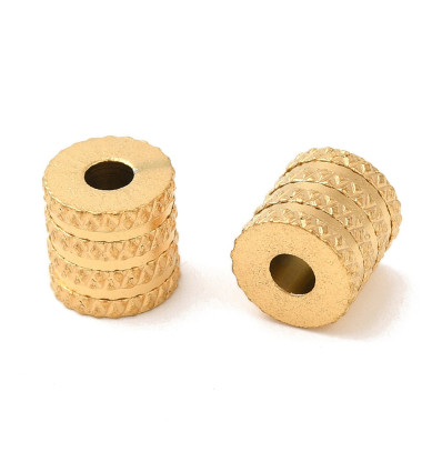 intercalaires 8mm plaqué or gravé