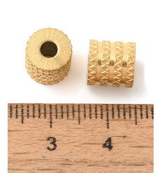 intercalaires 8mm plaqué or gravé