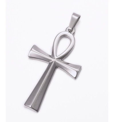 Pendentif pastille inoxydable poinçonnée