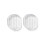 Support rond ondulé brossé pour boucles d'oreilles (2pcs)