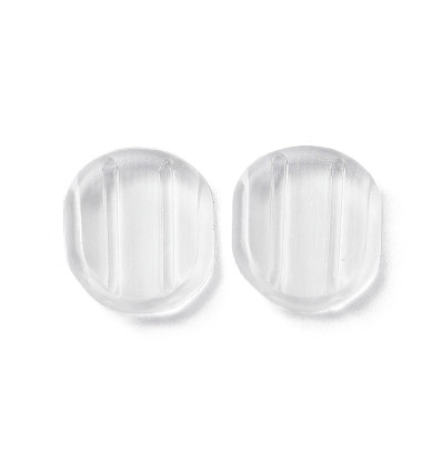 Support rond ondulé brossé pour boucles d'oreilles (2pcs)
