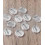Support rond ondulé brossé pour boucles d'oreilles (2pcs)