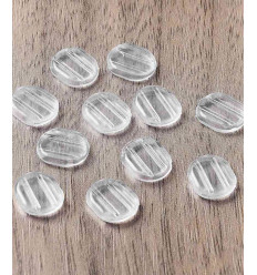 Support rond ondulé brossé pour boucles d'oreilles (2pcs)