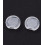 Support rond ondulé brossé pour boucles d'oreilles (2pcs)