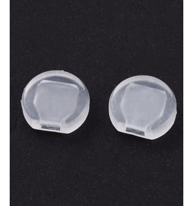 Support rond ondulé brossé pour boucles d'oreilles (2pcs)