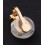 Support rond ondulé brossé pour boucles d'oreilles (2pcs)