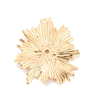 Pendentif oeil articulé + zircon vert