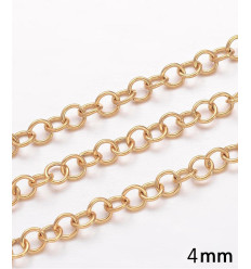 350 anneaux - Anneaux brisés ronds 4mm - acier inoxydable