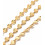 Chaine petits ronds striés - acier inoxydable (10cm)