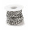 Chaine petits ronds striés - acier inoxydable (10cm)