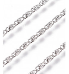 Chaine petits noeuds - acier inoxydable (10cm)