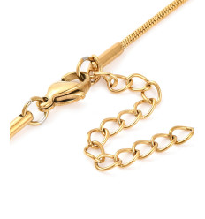 Collier chaine avec fermoir acier inoxydable
