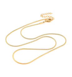 Collier chaine avec fermoir acier inoxydable