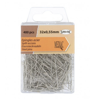 400 pcs - Epingles fines 0,55mm