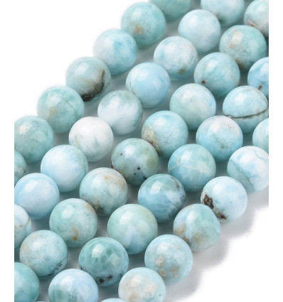 8mm - Larimar - Chapelet pierre