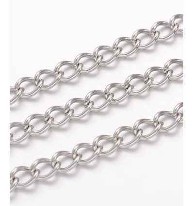 Chaine de rallonge - acier inoxydable (10 cm)