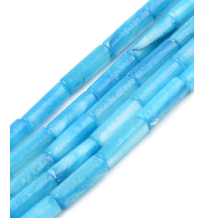 9x3mm - perle tube coquillage - Chapelet