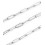 Chaine trombone classique - acier inoxydable (10cm)