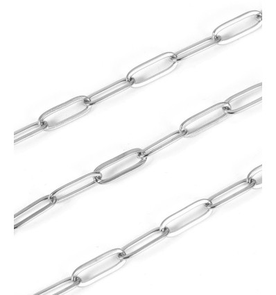 Chaine trombone classique - acier inoxydable (10cm)