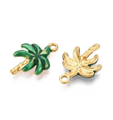 Pendentif palmier émaillé