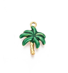 Pendentif palmier émaillé