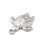 Pendentif tortue et étoile de mer sur le dos