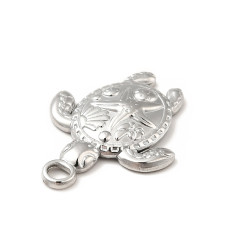 Pendentif tortue et étoile de mer sur le dos