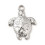 Pendentif tortue et étoile de mer sur le dos