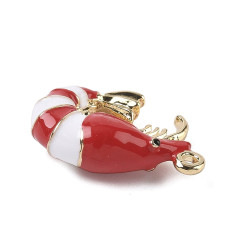 Pendentif crevette rouge