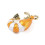 Pendentif crevette orange