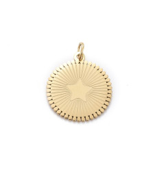 Pendentif étoile gravée