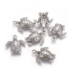 pendentif grosse tortue dorée