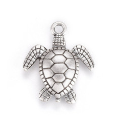 pendentif grosse tortue dorée