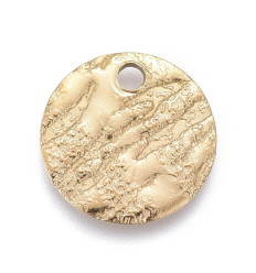 Pendentif médaille texturée