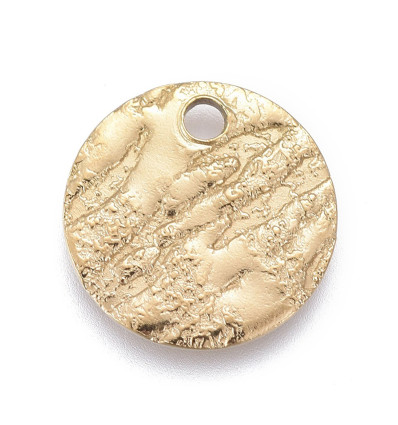 Pendentif médaille texturée