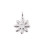 Pendentif mini fleur 8 pétales
