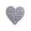 pendentif gros coeur paillettes en acétate
