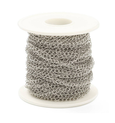 Chaine de rallonge fine - acier inoxydable (10 cm)