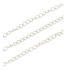 Chaine de rallonge fine - acier inoxydable (10 cm)