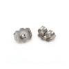 Support rond ondulé brossé pour boucles d'oreilles (2pcs)