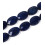 18x13mm - lapis lazuli ovale facettée - Chapelet pierre