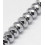 6x4mm - hématite synth. donuts facettés - Chapelet pierre