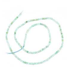 Chapelet Heishi en pierre facettée - quartz rose