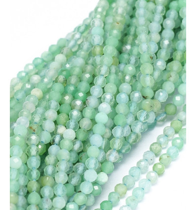 2mm - chrysoprase - Chapelet pierre