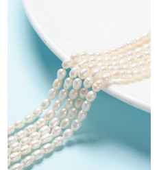 2mm - Chapelet perles de culture naturelles