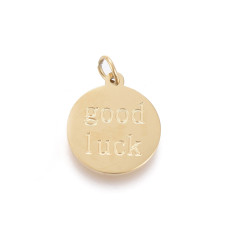 Pendentif médaille Good Luck