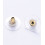 Embout plastique+acier pour boucles d'oreilles (2pcs)