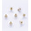 Embout plastique+acier pour boucles d'oreilles (2pcs)