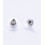 Embout plastique+acier pour boucles d'oreilles (2pcs)
